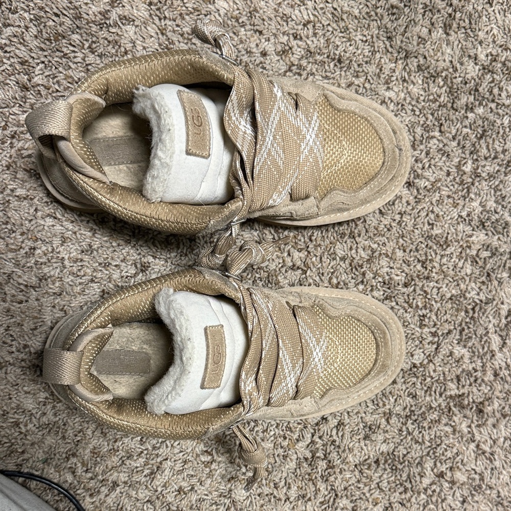 UGG Tan Sneakers with Cream Details